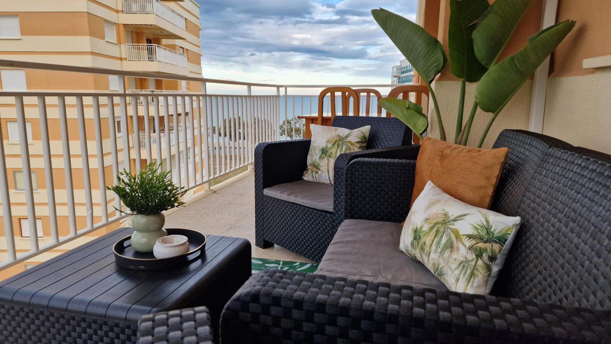 Apartamento 3 Habitaciones Con Piscina Y Vistas Al Mar Benicàssim Esterno foto